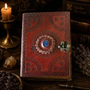 5" x 7" God's Eye Embossed Leather Journal w/ Latch