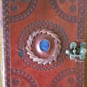 5" x 7" God's Eye Embossed Leather Journal w/ Latch