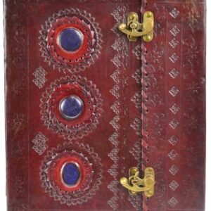 10" x 13" Stone Leather Blank Book With Latch