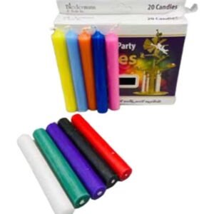 Assorted Chime Candles 20 Pack 1/2" x 4"