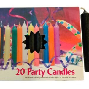 Black Chime Candle 20 Pack 4" x 1/2"