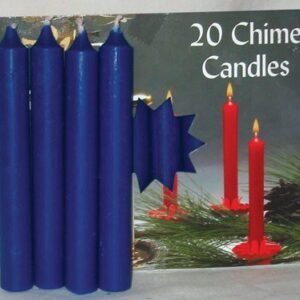 Dark Blue Chime Candle 20 Pack 4" x 1/2"