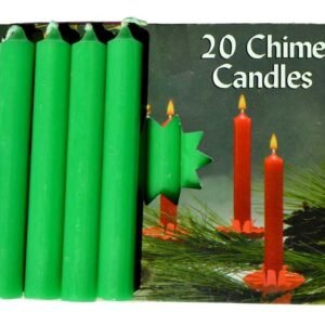 Emerald Green Chime Candle 20 Pack 4" x 1/2"