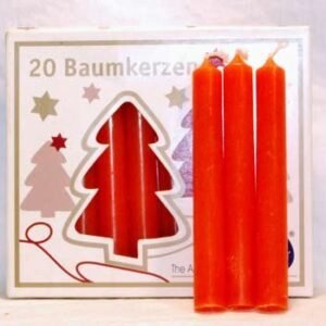Orange Chime Candle 20 Pack 4" x 1/2"