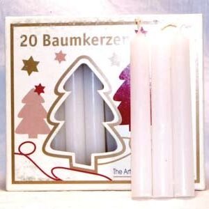 White Chime Candles 20 Pack 4" x 1/2"