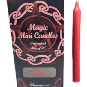 Red Chime Candles 5" x 1/2" 20 Pack