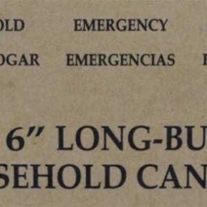 Set Of 36 Blue 6" Household Candles