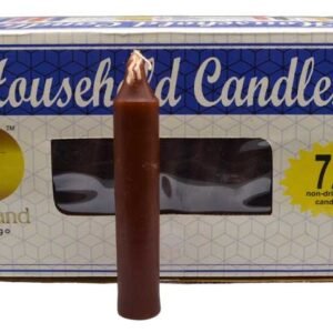 Set Of 72 Brown 4" Household Candles