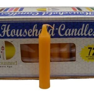 Set Of 72 Orange 4" Household Candles