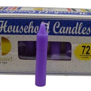Set Of 72 Purple 4" Household Candles