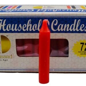Set Of 72 Red 4" Household Candles
