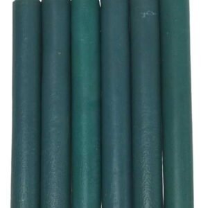 Set Of 6 Green 6" Household Candles