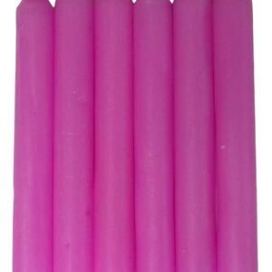 Set Of 6 Pink 6" Household Candles