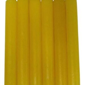 Set Of 6 Yellow 6" Household Candles