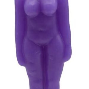 6 3/4" Purple Woman Figure Candle