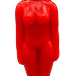 6 3/4" Red Woman Figure Candle