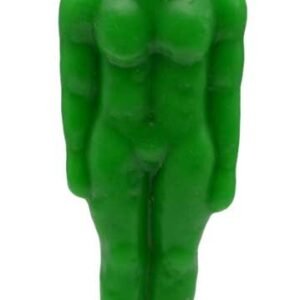 6 3/4" Green Man Figure Candle