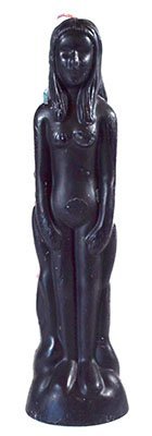 8" Black Female Figure Candle