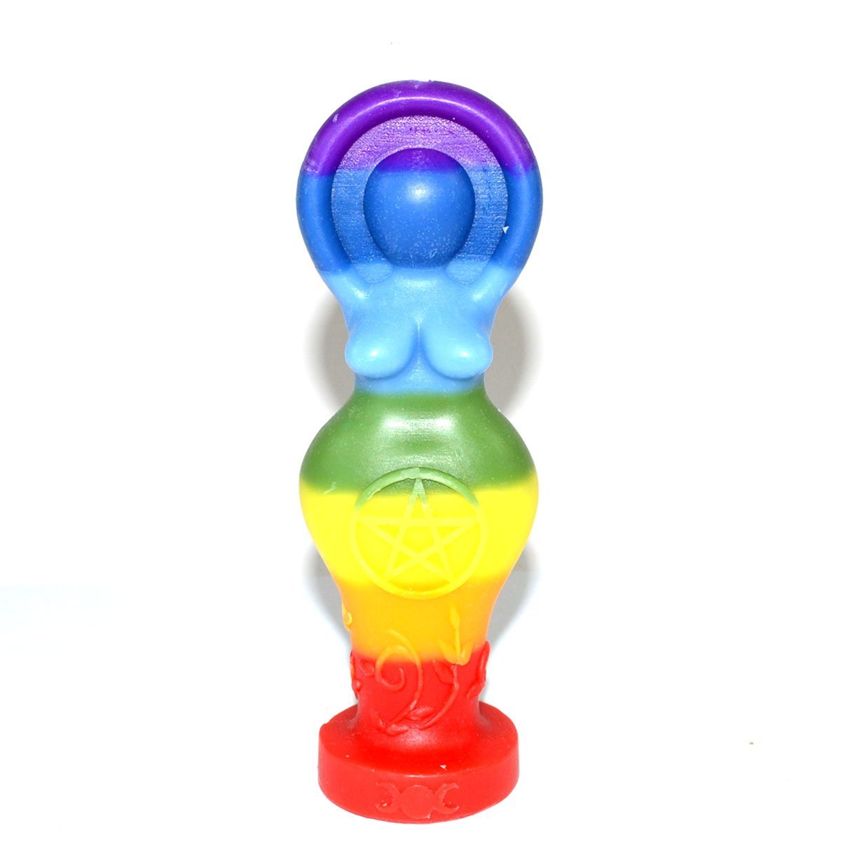 5 1/2" Chakra Goddess Figure Candle