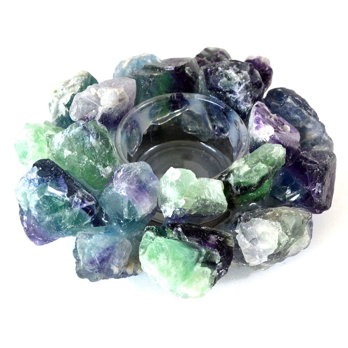 4 1/2" Fluorite Tealight Holder