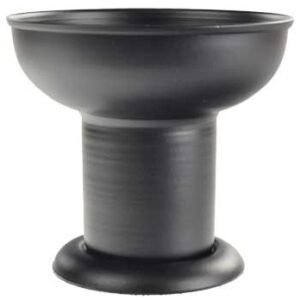 Black Crystal Pillar Holder 4" x 3 1/2"
