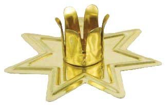Gold-Toned Fairy Star Chime Candle Holder