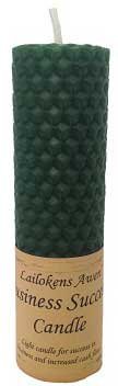 Business Success Lailokens Awen Beeswax Candle 4 1/4"