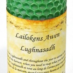 4" Lughnasadh Altar Beeswax Pillar Candle