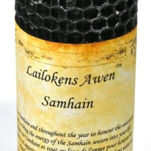 4" Samhain Sabbat Beeswax Pillar Candle