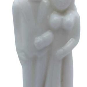 White Marriage Figure Candle 6 1/2"