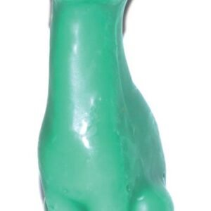 5 1/2" Green Cat Figure Candle