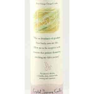 Abundance Reiki Charged Pillar Candle 7" x 1 1/2"