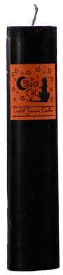 Black Cat Pillar Candle 7" x 1 1/2"