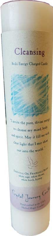 Cleansing Reiki Charged Pillar Candle 7" x 1 1/2"