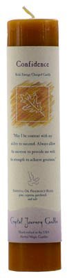 Confidence Reiki Charged Pillar Candle 7" x 1 1/2"