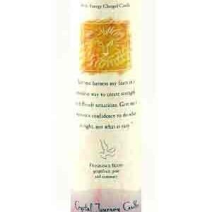 Courage Reiki Charged Pillar Candle 7" x 1 1/2"