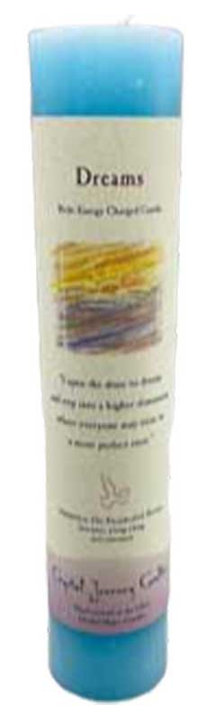 Dreams Reiki Charged Pillar Candle 7" x 1 1/2"