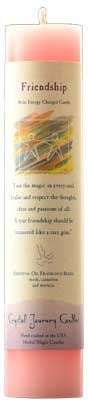 Friendship Reiki Charged Pillar Candle 7" x 1 1/2"