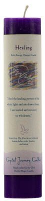 Healing Reiki Charged Pillar Candle 7" x 1 1/2"