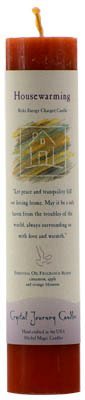 Housewarming Reiki Charged Pillar Candle 7" x 1 1/2"