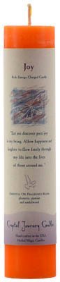 Joy Reiki Charged Pillar Candle 7" x 1 1/2"