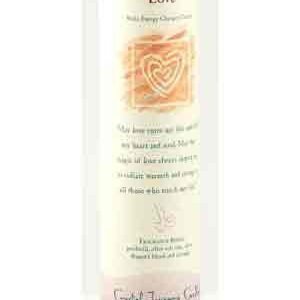 Love Reiki Charged Pillar Candle 7" x 1 1/2"