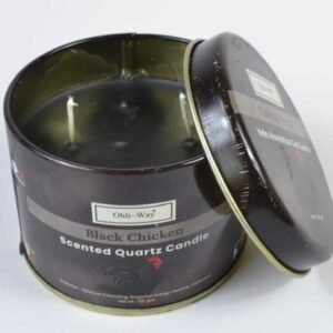 Gallina Negra Quartz Tin Candle w/ Crystal Chips
