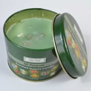 Para Todo All Purpose Quartz Tin Candle w/ Crystal Chips