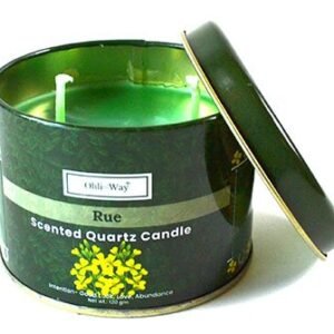 Rue Quartz Tin Candle w/ Crystal Chips