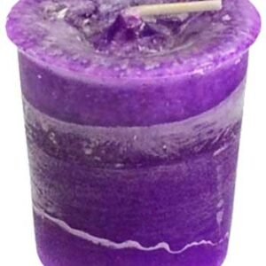 Crown Chakra Crystal Votive Candle