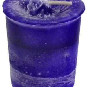 Third Eye Chakra Crystal Votive Candle