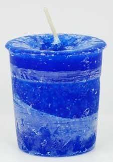 Good Health Herbal Votive Candle - Blue