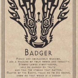Badger Prayer Poster 8 1/2" x 11"