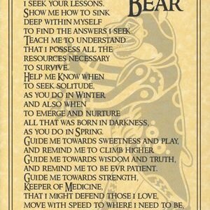 Bear Prayer Poster 8 1/2" x 11"